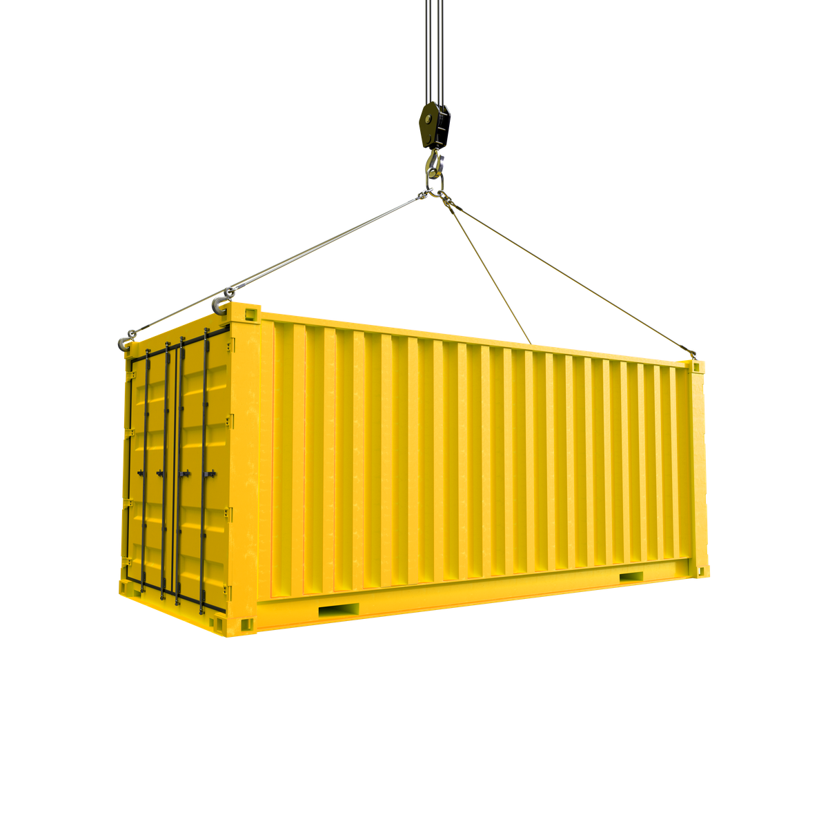 Container su una banchina portuale